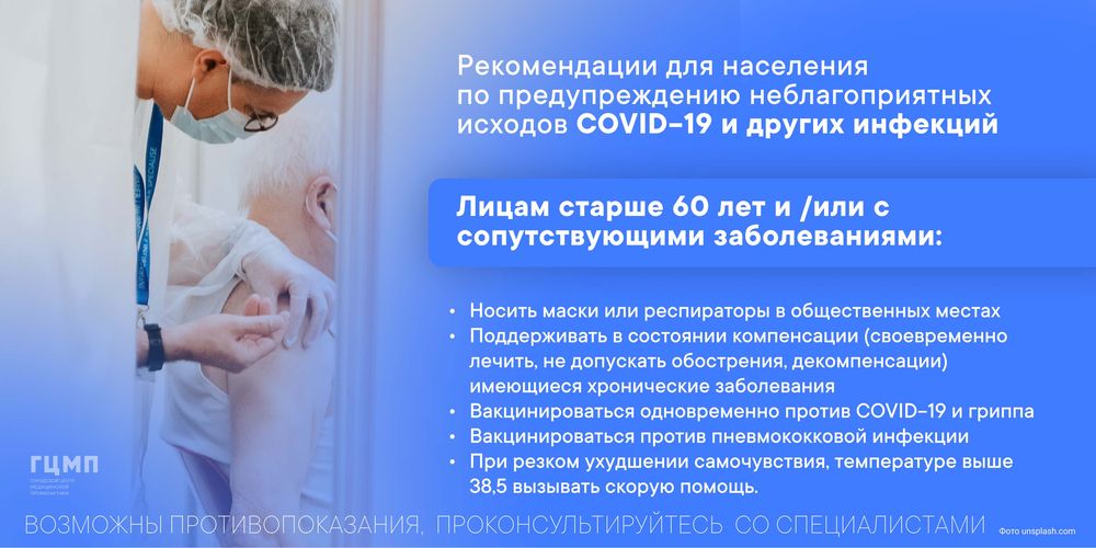Рекомендации для населения по предупреждению неблагоприятных исходов covid-19 и других инфекций